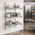 Thumbnail image #2 for Quantum Wall-Mounted 3-Shelf Cantilever Wire Shelving Starter Unit