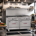 Thumbnail image #2 for Southbend Ultimate 60-Inch Commercial Gas Restaurant Range with 4 Pyromax Open Burners, 24-Inch Charbroiler, Standard Oven, and Convection Oven