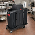 Thumbnail image #2 for Rubbermaid Commercial Compact Housekeeping Cart with Locking Security Hood and 5 Cu. Ft. Cabinet