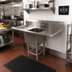 Thumbnail image #2 for John Boos Pro-Bowl 1-Compartment Floor Model Sink with Dual Drainboards and 10-Inch Backsplash