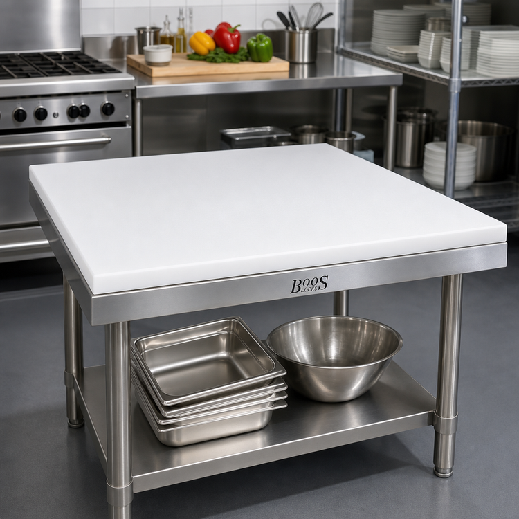 Product image #2 for John Boos 36 Inch x 36 Inch x 1 Inch Reversible Poly Replacement Work Table Top