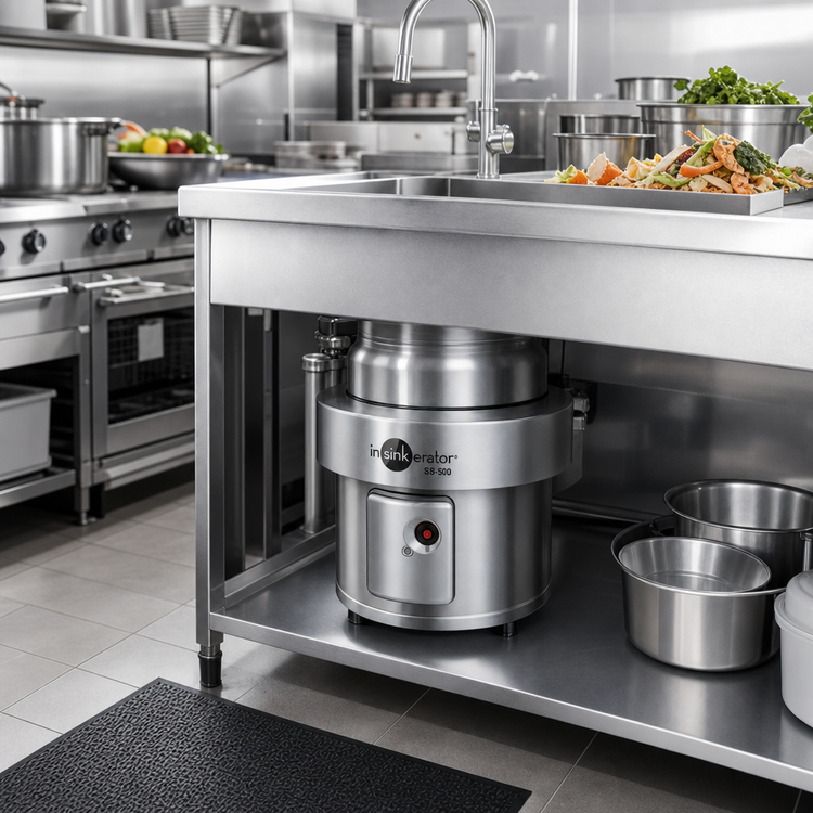 Product image #2 for InSinkErator SS-500 Complete Food Waste Disposer Package with 12-Inch Bowl, 5 HP, Stainless Steel