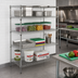 Thumbnail image #2 for Winco 18 x 36 x 72 Inch 4-Tier Stationary Chrome-Plated Wire Shelving Unit