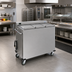 Thumbnail image #2 for Dinex DXPSBH3WB Colossus 3-Silo Mobile Convection Wax Base Heater/Dispenser
