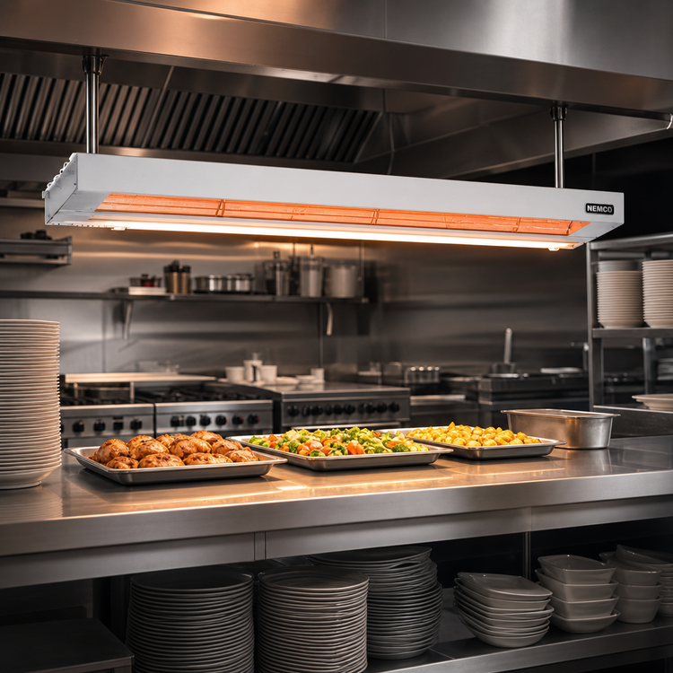 Product image #2 for Nemco 36-Inch Single Remote-Controlled Infrared Strip Heater with Lights, 208V