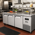 Thumbnail image #2 for Turbo Air J Series Three-Section Extra-Deep Side-Mount Undercounter Refrigerator, 93 Inches, 30 Cu. Ft., Solid Doors