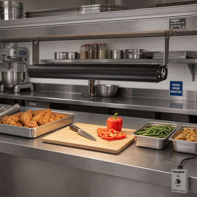 Product image #2 for Vollrath 24-Inch Low Profile Strip Heat Lamp with Remote Toggle Switch