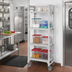 Thumbnail image #3 for Cambro Camshelving Premium 4-Tier Solid High Density Mobile Starter Unit, 21 x 42 x 75-1/4 Inches, Speckled Gray
