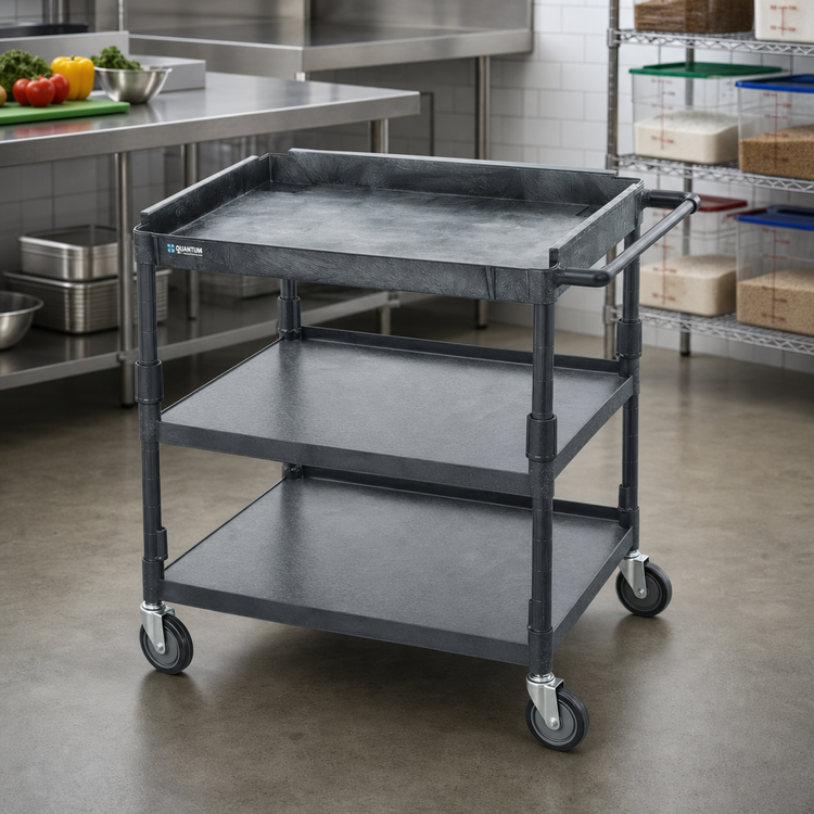 Product image #2 for Quantum 40" x 26" Gray Additional Shelf for PC4026-33 and PC4026-33-3 Carts
