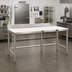Thumbnail image #2 for Eagle Group 120-Inch x 36-Inch Poly Top Trimming Table with Stainless Steel Base and 4-Inch Backsplash
