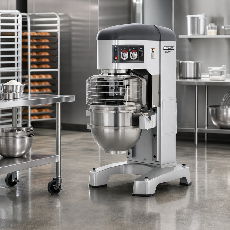 Product image #2 for Hobart Legacy+ 80 Quart Floor Model Planetary Mixer, 4-Speed, 380-460V 3-Phase