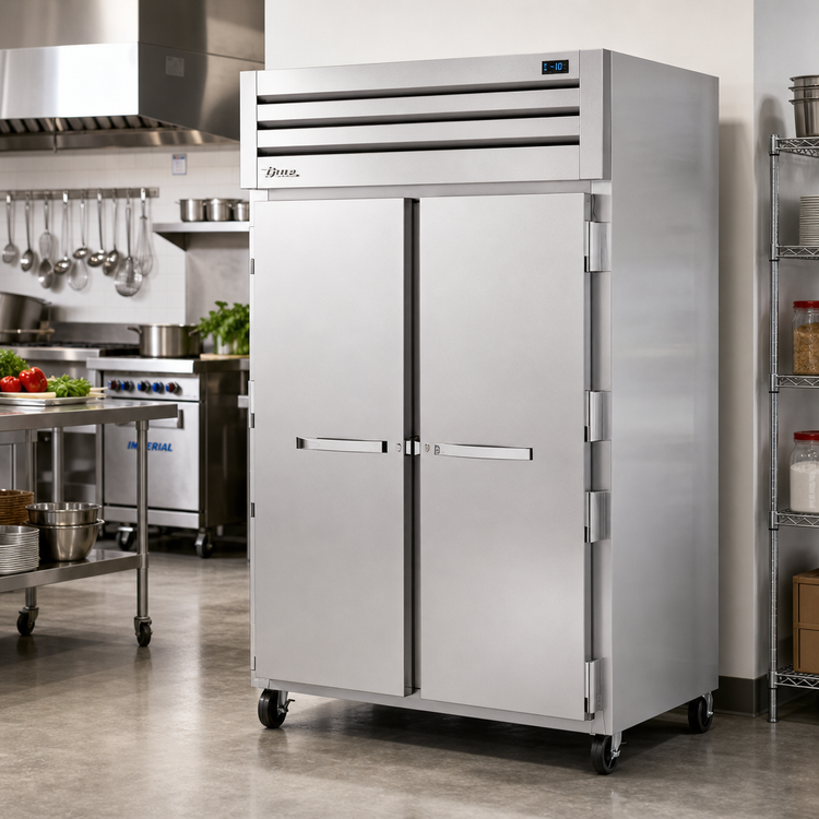 Product image #2 for True SPEC SERIES Two-Section Reach-In Freezer with Stainless Steel Doors and Front, Aluminum Sides, Top-Mounted Self-Contained R290 Refrigeration, -10°F