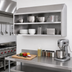 Thumbnail image #2 for Eagle Group 60 Inch Wall-Mounted Open Front Stainless Steel Wall Cabinet