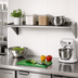 Thumbnail image #2 for Eagle Group Wall Shelf with Tab Lock, 48 Inch W x 12 Inch D, 16 Gauge Type 430 Stainless Steel