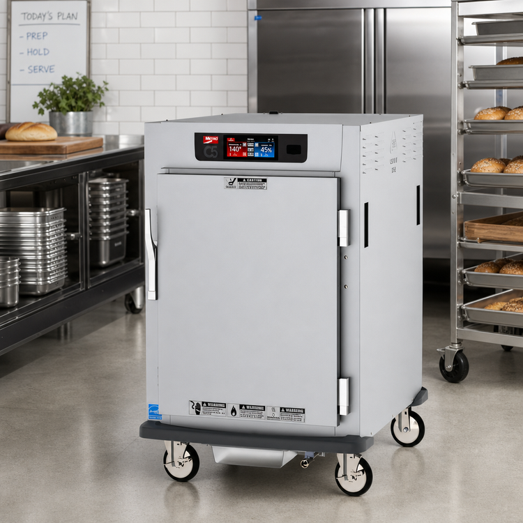Product image #2 for Metro C5 9 Series Mobile Half-Height Controlled Humidity Heated Holding and Proofing Cabinet with Touch-Screen Controls