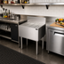 Thumbnail image #2 for Krowne Royal Series 24 Inch Freestanding Underbar Drainboard with 6 Inch Splash
