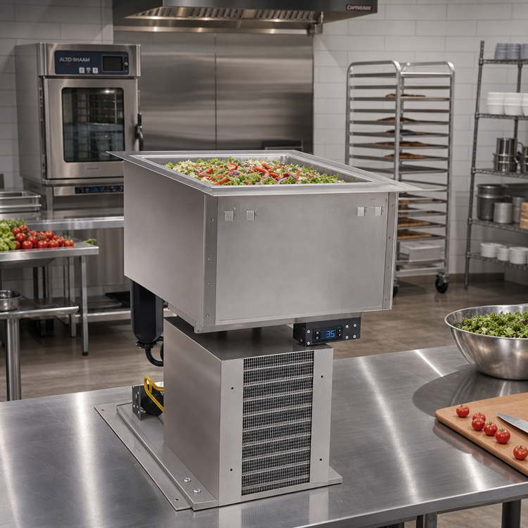 Product image #2 for Alto-Shaam EcoSmart Remote Refrigerated Drop-In Cold Well, 1 Full-Size Pan