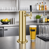 Thumbnail image #2 for Perlick Century Extra-Height 3-Inch Glycol-Cooled Countertop Draft Arm Beer Tower, Tarnish-Free Brass, 1 Faucet