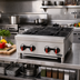 Thumbnail image #2 for BakeMax BAFA4M-24 24-Inch Natural Gas Countertop Hot Plate, 4-Burner