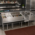 Thumbnail image #3 for Krowne Royal Series Single Zero-Step 84-Inch Underbar Speed Station with Sink, Ice Bin, Garnish Station, and Glass Rinser