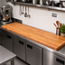Thumbnail image #2 for John Boos Boos Block American Cherry Edge Grain Kitchen Countertop, 96 x 27 x 1-1/2 Inch, Varnique Finish, Flat No-Backsplash