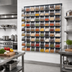Thumbnail image #2 for Quantum Wall-Mounted Louvered Panel Starter Unit with 80 Clear Bins
