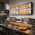 Thumbnail image #2 for Hatco Glo-Ray 54-Inch Lighted Dual Infrared Strip Heater, Aluminum Housing