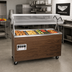 Thumbnail image #2 for Vollrath 2-Series Affordable Portable 3-Well Mobile Hot Food Station with Buffet Breath Guard, Lights, and Enclosed Storage Base