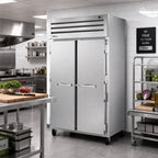 Thumbnail image #2 for True Mfg. - General Foodservice SPEC SERIES STA2RPT-2S-2S-HC Two-Section Pass-Thru Reach-In Refrigerator with Front/Rear Locking Solid Doors