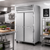 Thumbnail image #2 for True SPEC SERIES Two-Section Pass-Thru Reach-In Refrigerator with Locking Front and Rear Doors