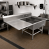 Thumbnail image #2 for John Boos Pro-Bowl 2-Compartment Platter Sink with Left Drainboard, 14-Gauge Stainless Steel, 62-3/16 Inch W x 36-1/2 Inch D x 43 Inch H