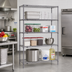 Thumbnail image #2 for Metro Super Erecta Stationary Starter Wire Shelving Unit, 36W x 18D x 74H, 4 Shelves, Metroseal Gray Epoxy-Coated