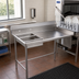 Thumbnail image #2 for Sapphire Manufacturing SMUDT-48L Undercounter Left-to-Right Soiled Dish Table with Left Sink, 48