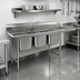 Thumbnail image #2 for Eagle 414 Series Commercial Three-Compartment Sink with 18-Inch Right Drainboard, 22