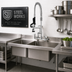 Thumbnail image #2 for Steel Works Stainless Heavy-Duty Mini Pre-Rinse Faucet with 8-Inch Centers and 8-Inch Add-On Faucet
