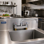 Thumbnail image #2 for Fisher 5314 Commercial Deck-Mount Manual Faucet, 8-Inch Centers, 14-Inch Swing Spout, Lever Handle