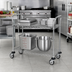 Thumbnail image #2 for Metro Super Erecta MW612 Standard Duty 2-Shelf Stainless Steel Utility Bus Cart