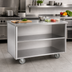 Thumbnail image #2 for Randell Custom & Serving 86-Inch Mobile Modular Utility Station with Open Cabinet Base and 16-Gauge Stainless Steel Top