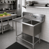 Thumbnail image #2 for John Boos Pro-Bowl 1-Compartment Stainless Steel Sink with Left Drainboard, 54-3/16 Inch Wide