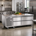 Thumbnail image #2 for Vulcan 96-Inch Self-Contained Refrigerated Drawer Base with Flat Top, 6 Drawers, Stainless Steel Front & Sides