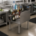 Thumbnail image #3 for BK Resources 36-Inch Wide 4-Step Stainless Steel Underbar Liquor Display
