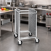 Thumbnail image #2 for Cres Cor Mobile Work Stand for Small Appliances, Open Top, 18-Pan Capacity, Aluminum Frame