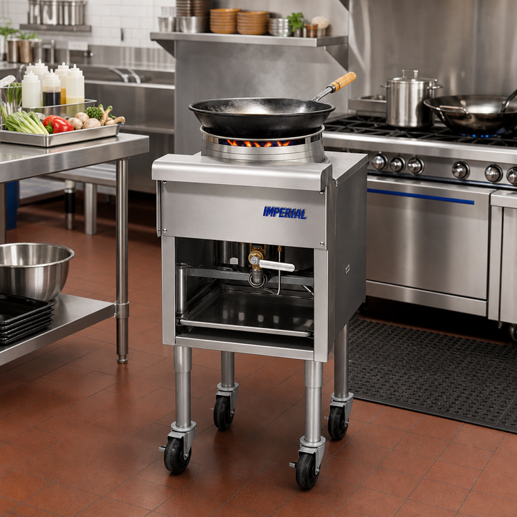 Product image #2 for Imperial 18-Inch Single-Burner Gas Mandarin Jet Wok Range with 16-Inch Opening