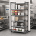 Thumbnail image #2 for Cambro Camshelving Basics Plus 5-Tier Solid Stationary Polymer Shelving Starter Unit, 18
