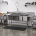 Thumbnail image #2 for Eagle Spec-Master FN Series Coved Corner Four-Compartment Sink with Right-Hand 18-Inch Drainboard