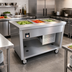 Thumbnail image #2 for Thurmaduke TFCP-46PG-N7 46 Inch Flush Mount Mobile Cold Pan Unit, 3 Sections