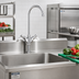 Thumbnail image #2 for Fisher 52906 Commercial Deck-Mount Single-Hole Dual-Control Faucet with 12-Inch Gooseneck Spout