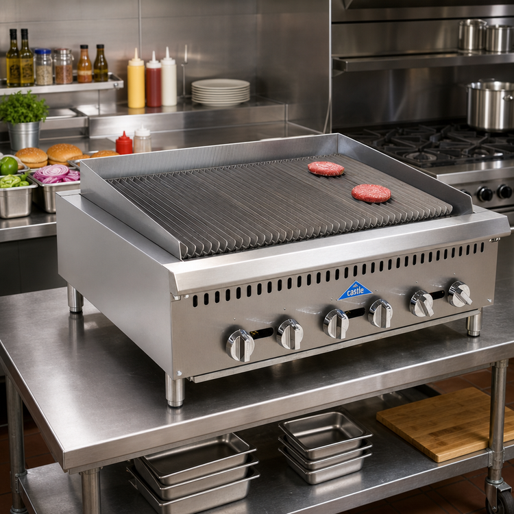 Product image #2 for Comstock-Castle CCHRB36 Radiant Style Countertop Gas Charbroiler, 36-Inch Wide Grill Area