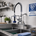 Thumbnail image #2 for T&S Brass EasyInstall Wall-Mount Mini Pre-Rinse Unit with 8-Inch Swivel Add-On Nozzle