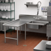 Thumbnail image #2 for John Boos Pro-Bowl L-Shaped Island Soiled Dishtable with 20
